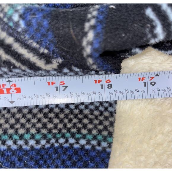 Eddie Bauer Tribal Print Fleece Quarter Zip Long Sleeve Sweater Shirt Size Small - Picture 5 of 8